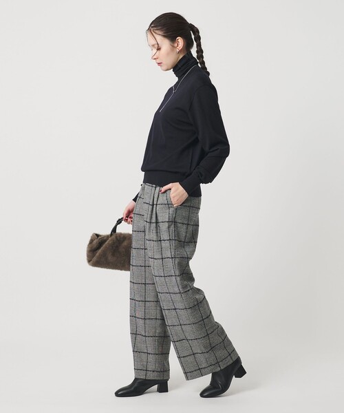 BEAUTY&YOUTH UNITED ARROWS(ビューティーアンドユースユナイテッドアローズ)の「ウールポリエステル ハイゲージタートルネックニット ウォッシャブル(ニット/セーター・レディース・グレー系/ネイビー/レッド・FREE)」の7枚目の写真