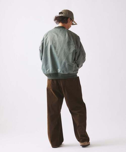 JOURNAL STANDARD relume(ジャーナルスタンダード レリューム)の「ガーメントダイ ボンバー ジャケット(MA-1・メンズ・オリーブ/ダークブルー/ブラック系その他・LARGE/MEDIUM)」の14枚目の写真