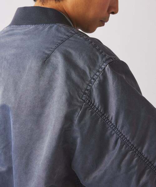 JOURNAL STANDARD relume(ジャーナルスタンダード レリューム)の「ガーメントダイ ボンバー ジャケット(MA-1・メンズ・オリーブ/ダークブルー/ブラック系その他・LARGE/MEDIUM)」の21枚目の写真