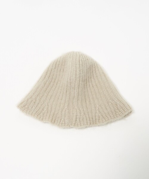 Steven Alan（スティーブンアラン）の「＜Steven Alan＞モヘヤ ミックス ハット（ニットキャップ/ビーニー・レディース・パープル/モカ/オフホワイト・FREE）」の5枚目の写真