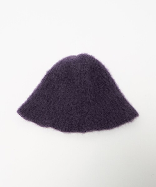 Steven Alan（スティーブンアラン）の「＜Steven Alan＞モヘヤ ミックス ハット（ニットキャップ/ビーニー・レディース・パープル/モカ/オフホワイト・FREE）」の10枚目の写真