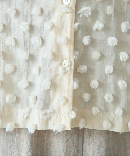 yuni(ユニ )の「△コットンナイロン dotジャカード wide シャツ(シャツ/ブラウス・レディース・キナリ/ブラック・FREE)」の8枚目の写真