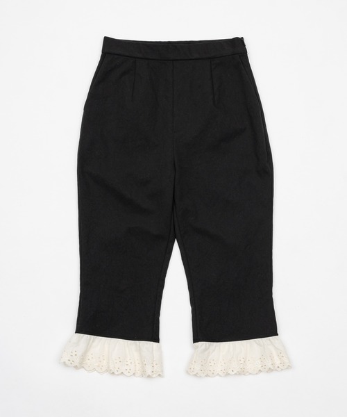 パンツ Smyeon Antique lace capri pants Antique lace capri pants/アンティークレース付きカプリパンツ