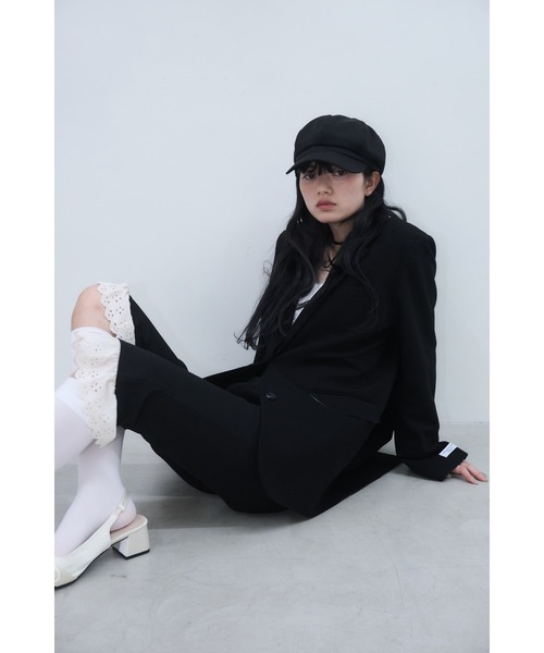 Smyeon(スミョン)の「Antique lace capri pants/アンティークレース付きカプリパンツ(その他パンツ・レディース・ブラック/ベージュ・SMALL/MEDIUM)」の10枚目の写真