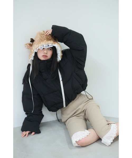 Smyeon(スミョン)の「Antique lace capri pants/アンティークレース付きカプリパンツ(その他パンツ・レディース・ブラック/ベージュ・SMALL/MEDIUM)」の17枚目の写真