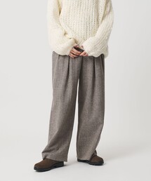 BEAUTY&YOUTH UNITED ARROWS | 毛ブレンド ヘリンボーンワイドパンツ(スラックス)