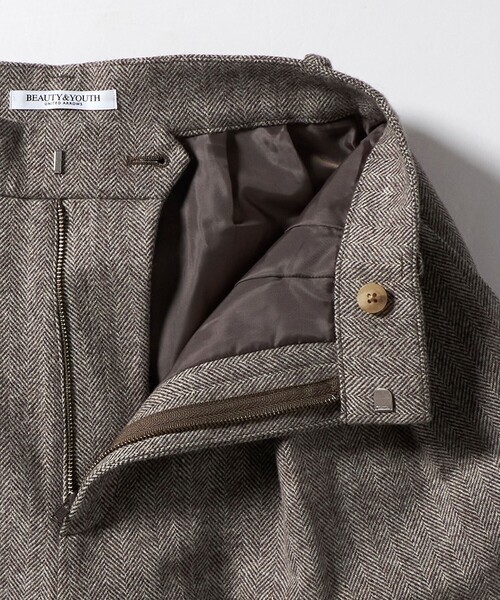 BEAUTY&YOUTH UNITED ARROWS（ビューティーアンドユースユナイテッドアローズ）の「毛ブレンド ヘリンボーンワイドパンツ（スラックス・レディース・ダークブラウン/グレー系・S/M/XS）」の17枚目の写真