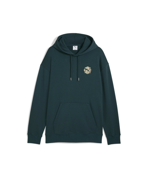 PUMA(プーマ)の「PUMA プーマ メンズ T7 ヴィンテージ プレップ リラックスド フーディ(パーカー・メンズ・ダークグリーン/ブラック・X-LARGE/X-SMALL/MEDIUM/SMALL/LARGE)」の12枚目の写真