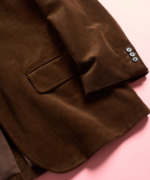 417 EDIFICE（フォーワンセブンエディフィス）の「【MOONLIGHT CLOTHING】Corduroy コーデュロイジャケット（テーラードジャケット・メンズ・ブラウン・38/40/42）」の2枚目の写真