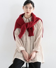 RAGEBLUE（レイジブルー）の「ティアードチュニックストライプシャツ（Tシャツ/カットソー）」