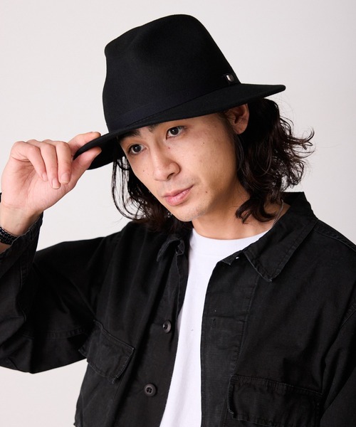 BRIXTON/ブリクストン MESSER PACKABLE FEDORAスナップブリム ウール