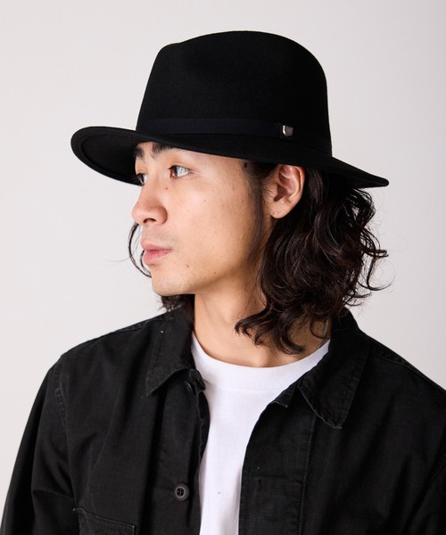 BRIXTON/ブリクストン MESSER PACKABLE FEDORAスナップブリム ウール