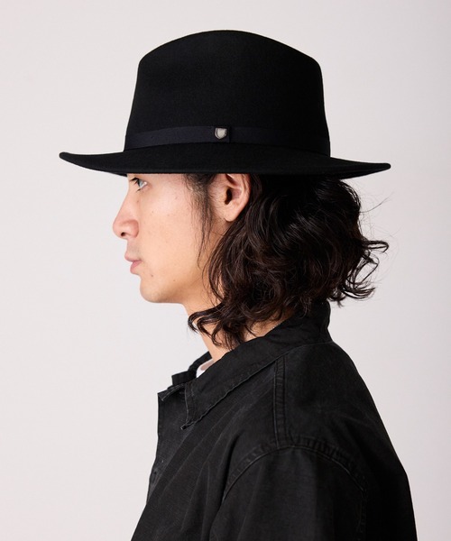 BRIXTON/ブリクストン MESSER PACKABLE FEDORAスナップブリム ウール
