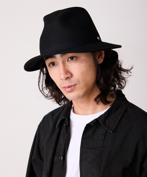BRIXTON/ブリクストン MESSER PACKABLE FEDORAスナップブリム ウール