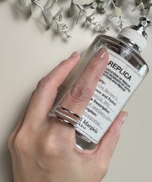 MAISON SELECT（メゾンセレクト）の「10D30-MZ ラインビジュー オープンツインリング調整可能 フリーサイズ（リング）」