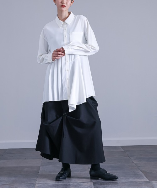 kOhAKU（コハク）の「『変形フレアスカート』（スカート・レディース・チャコール/ブラック・FREE）」の18枚目の写真