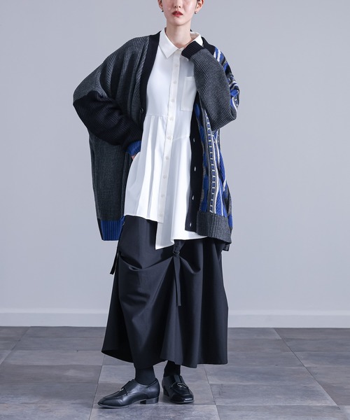 kOhAKU（コハク）の「『変形フレアスカート』（スカート・レディース・チャコール/ブラック・FREE）」の19枚目の写真