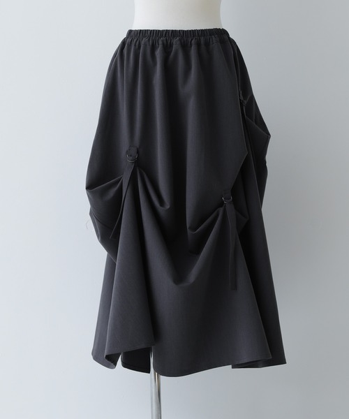 kOhAKU（コハク）の「『変形フレアスカート』（スカート・レディース・チャコール/ブラック・FREE）」の20枚目の写真