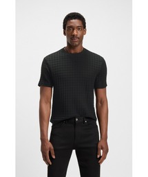 HUGO BOSS（ヒューゴボス）の「Porsche x BOSS ハウンドトゥースパターン Tシャツ シルケットコットン（Tシャツ/カットソー）」