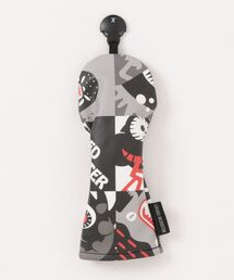GREED MONSTER（グリードモンスター）の「【GREED MONSTER:グリードモンスター】[Goods]Block Check Monster Head Cover(UT)/ヘッドカバー ユーティリティ用 ブロックチェック モンスター柄 ゴルフ用品（ゴルフグッズ）」