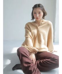 dazzlin | 【吉田朱里】リラックスニットフーディ(パーカー)