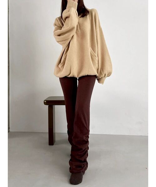 吉田朱里】リラックスニットフーディ（パーカー）｜dazzlin（ダズリン