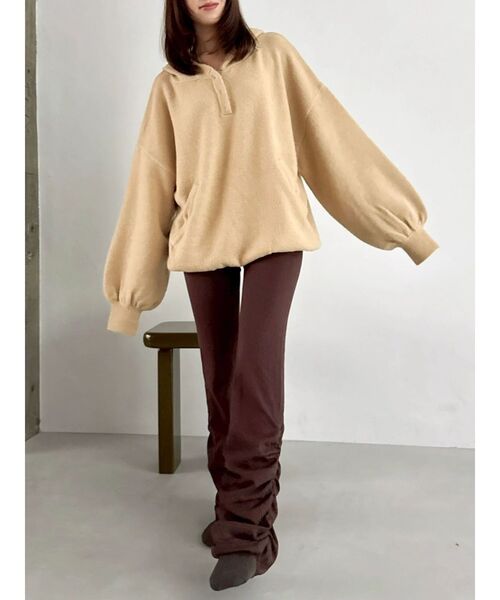 吉田朱里】リラックスニットフーディ（パーカー）｜dazzlin（ダズリン