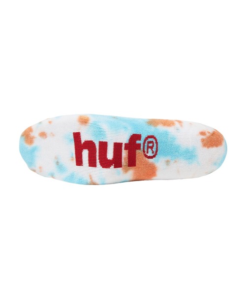 HUF（ハフ）の「MICRODOSE TIEDYE SOCKS（ソックス/靴下・メンズ・ブルー・O/S）」の2枚目の写真
