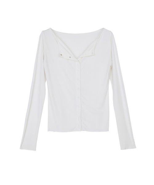 ELCHELE(エルチェレ)の「MELLOW BtoF BOAT NECK TOP(Tシャツ/カットソー・レディース・ライトブルー/オフホワイト/グレー・FREE)」の22枚目の写真