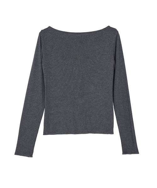 ELCHELE(エルチェレ)の「MELLOW BtoF BOAT NECK TOP(Tシャツ/カットソー・レディース・ライトブルー/オフホワイト/グレー・FREE)」の18枚目の写真