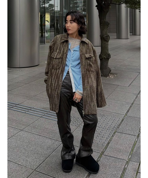 ELCHELE(エルチェレ)の「MELLOW BtoF BOAT NECK TOP(Tシャツ/カットソー・レディース・ライトブルー/オフホワイト/グレー・FREE)」の10枚目の写真