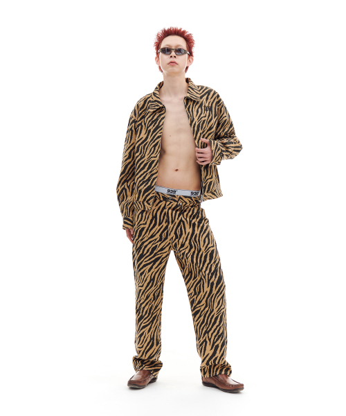 ARCHIVE BOLD(アーカイブボールド)の「ZEBRA TWILL JACKET (BROWN)(デニムジャケット・メンズ・その他・LARGE/MEDIUM)」の4枚目の写真