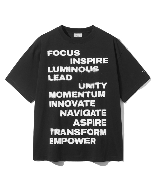 F.ILLUMINATE(フィルミネイト)の「レガシーメッセージTシャツ - ブラック(Tシャツ/カットソー・レディース・その他・SMALL/MEDIUM/LARGE)」の1枚目の写真
