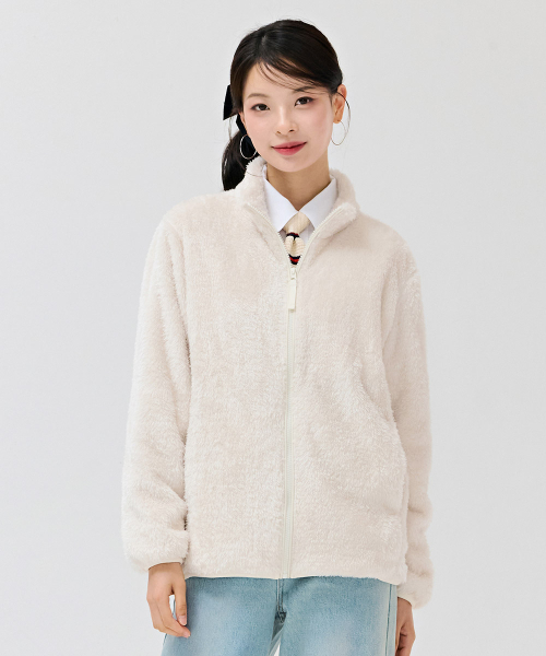 CHASECULT(チェイスカルト)の「共用ベーシックフリースジップアップジャンパー-アイボリー(その他アウター・メンズ・アイボリー・90/100/110/95/105)」の3枚目の写真