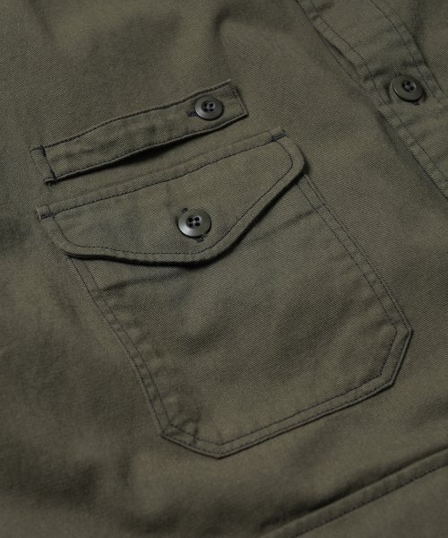 FRIZMWORKS(フリズムワークス)の「TWILL UTILITY POCKET SHIRT JACKET _ OLIVE(シャツ/ブラウス・メンズ・その他・MEDIUM/LARGE/X-LARGE)」の5枚目の写真
