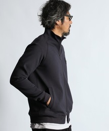 The DUFFER of ST.GEORGE（ザダファーオブセントジョージ）の「〔BLACK LABEL〕"SORONA" STAND ZIP TOPS：セットアップ ダンボールニット スタンド ジップトップス（その他トップス）」