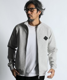 The DUFFER of ST.GEORGE（ザダファーオブセントジョージ）の「〔BLACK LABEL〕"SORONA" STAND ZIP TOPS：セットアップ ダンボールニット スタンド ジップトップス（その他トップス）」