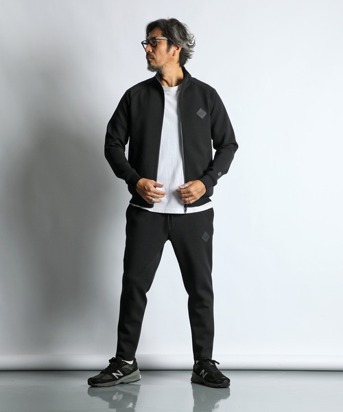 The DUFFER of ST.GEORGE(ザダファーオブセントジョージ)の「〔BLACK LABEL〕"SORONA" STAND ZIP TOPS:セットアップ ダンボールニット スタンド ジップトップス(その他トップス・メンズ・ライトグレー/グレー/ブラック・X-LARGE/LARGE/MEDIUM/SMALL)」の13枚目の写真