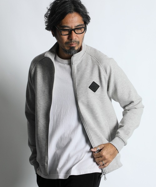 The DUFFER of ST.GEORGE(ザダファーオブセントジョージ)の「〔BLACK LABEL〕"SORONA" STAND ZIP TOPS:セットアップ ダンボールニット スタンド ジップトップス(その他トップス・メンズ・ライトグレー/グレー/ブラック・X-LARGE/LARGE/MEDIUM/SMALL)」の14枚目の写真