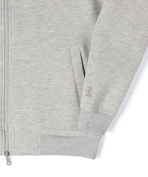 The DUFFER of ST.GEORGE(ザダファーオブセントジョージ)の「〔BLACK LABEL〕"SORONA" STAND ZIP TOPS:セットアップ ダンボールニット スタンド ジップトップス(その他トップス・メンズ・ライトグレー/グレー/ブラック・X-LARGE/LARGE/MEDIUM/SMALL)」の15枚目の写真