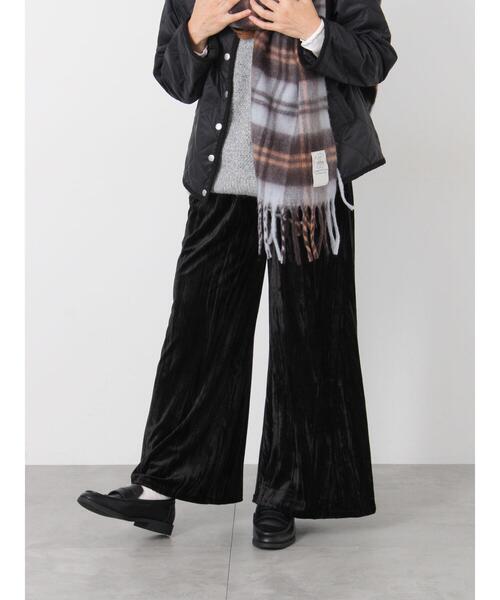 Lugnoncure（ルノンキュール）の「クラッシュベロアイージーパンツ（その他パンツ・レディース・ブラック/モカ/キナリ・F）」の13枚目の写真