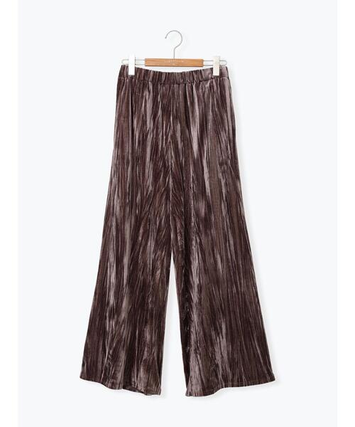 Lugnoncure（ルノンキュール）の「クラッシュベロアイージーパンツ（その他パンツ・レディース・ブラック/モカ/キナリ・F）」の19枚目の写真