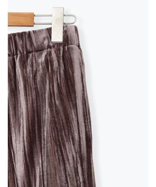 Lugnoncure（ルノンキュール）の「クラッシュベロアイージーパンツ（その他パンツ・レディース・ブラック/モカ/キナリ・F）」の4枚目の写真