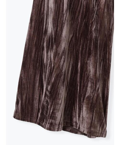 Lugnoncure（ルノンキュール）の「クラッシュベロアイージーパンツ（その他パンツ・レディース・ブラック/モカ/キナリ・F）」の5枚目の写真