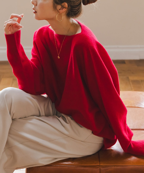 追加3》ファインウールドルマンプルオーバー（ニット/セーター