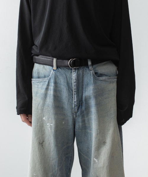 VEIN (ヴェイン)の「11OZ デニム カットオフ バギージーンズ/ 11OZ DENIM CUT OFF BAGGY JEANS(デニムパンツ・メンズ・ライトインディゴブルー/ブラック・3/1/2)」の10枚目の写真