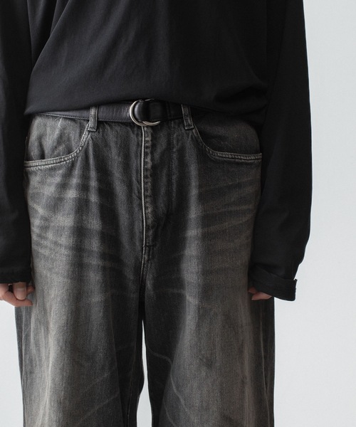 VEIN (ヴェイン)の「11OZ デニム カットオフ バギージーンズ/ 11OZ DENIM CUT OFF BAGGY JEANS(デニムパンツ・メンズ・ライトインディゴブルー/ブラック・3/1/2)」の21枚目の写真