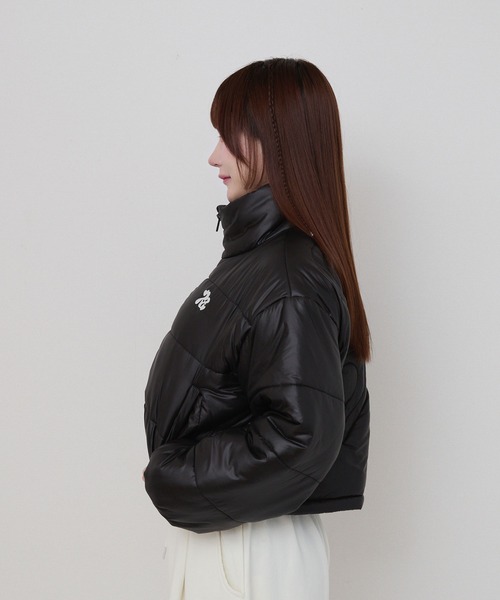 rumnel:(ルムネル)の「ハートキルティングショートジャケット / heart quilting short jacket(ブルゾン・レディース・ブラック/シルバー・FREE)」の3枚目の写真
