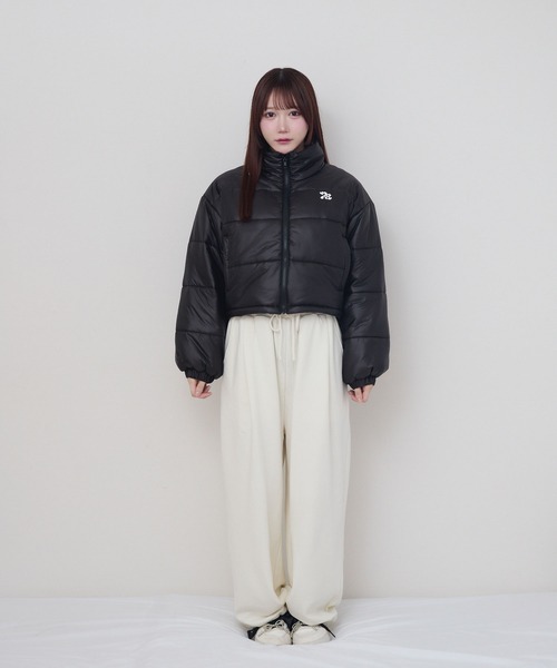 rumnel:(ルムネル)の「ハートキルティングショートジャケット / heart quilting short jacket(ブルゾン・レディース・ブラック/シルバー・FREE)」の5枚目の写真