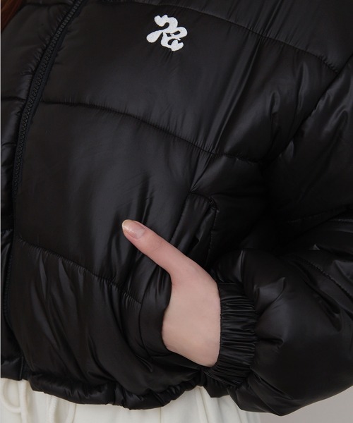 rumnel:(ルムネル)の「ハートキルティングショートジャケット / heart quilting short jacket(ブルゾン・レディース・ブラック/シルバー・FREE)」の11枚目の写真